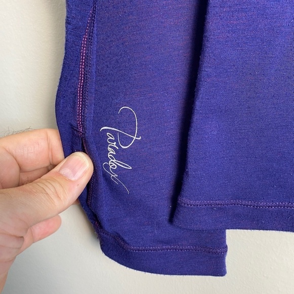 Paradox Womens Performance Merino Blend 1/4 Zip Pullover Athletic Top Size Small - Picture 7 of 14